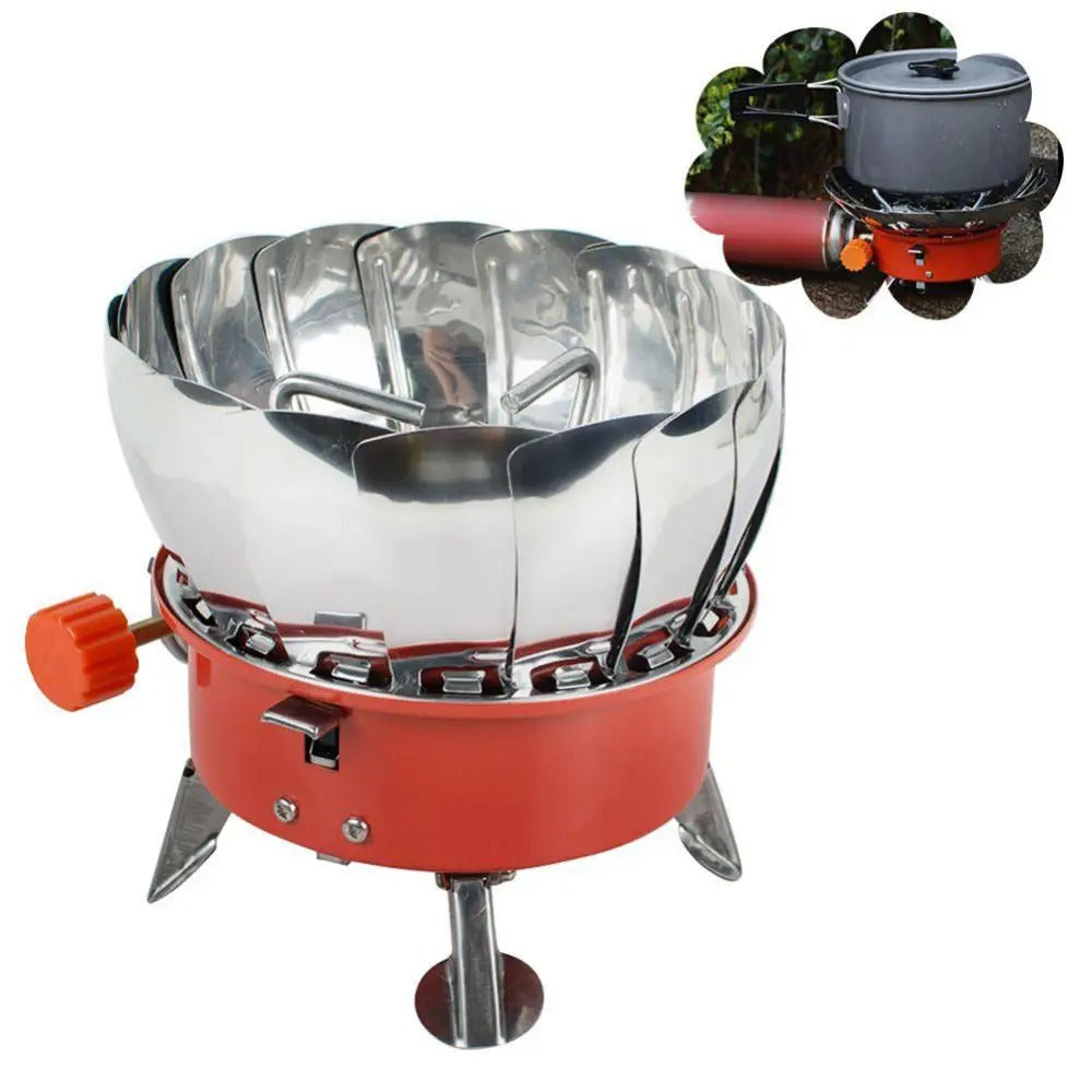 Inmorven™ 3600W Windproof Propane Camping Stove with Adapter