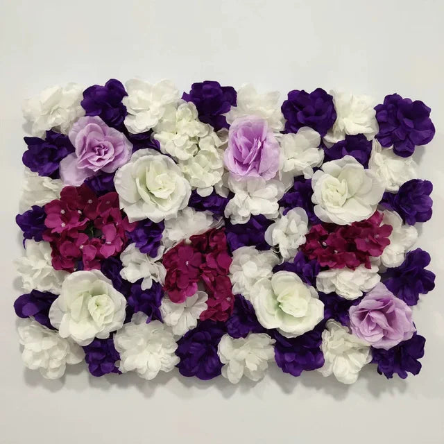 40X60cm Silk Rose Flower Wedding Decoration Artificial Flower Wall For Hotel Home Decor Baby Shower Backdrops