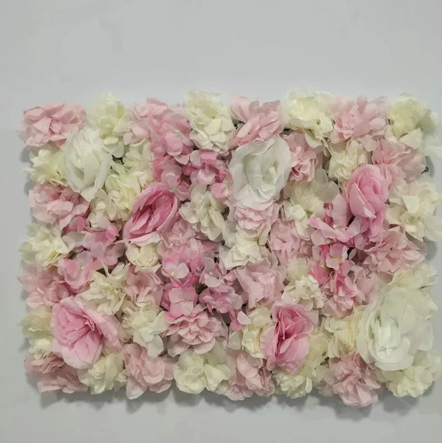 40X60cm Silk Rose Flower Wedding Decoration Artificial Flower Wall For Hotel Home Decor Baby Shower Backdrops