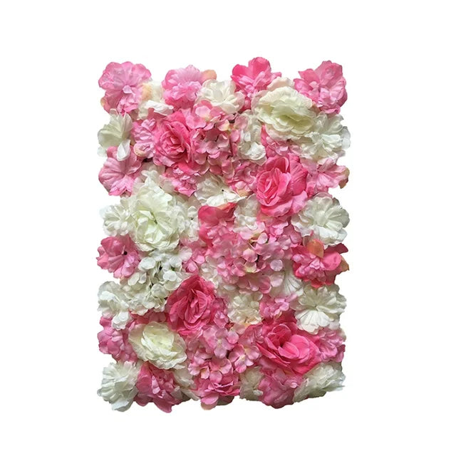 40X60cm Silk Rose Flower Wedding Decoration Artificial Flower Wall For Hotel Home Decor Baby Shower Backdrops