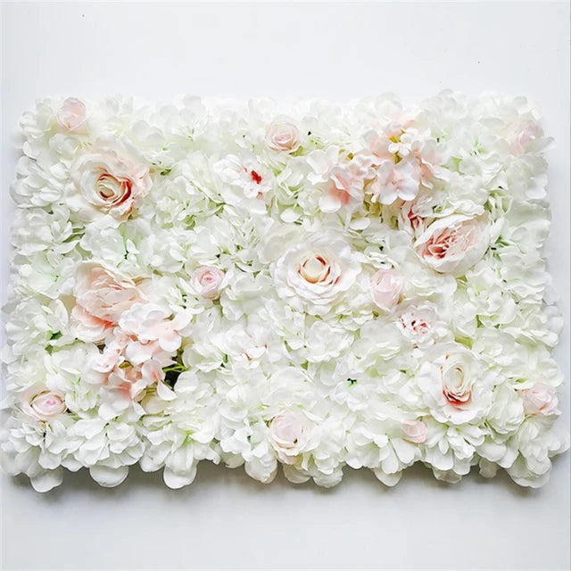 40X60cm Silk Rose Flower Wedding Decoration Artificial Flower Wall For Hotel Home Decor Baby Shower Backdrops