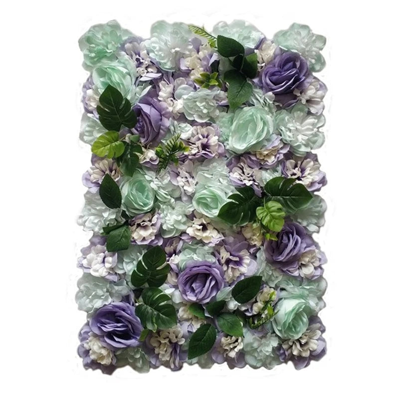 40X60cm Silk Rose Flower Wedding Decoration Artificial Flower Wall For Hotel Home Decor Baby Shower Backdrops