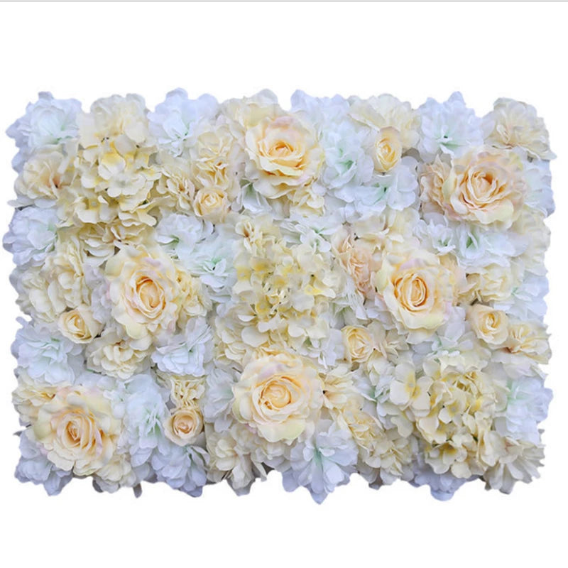 40X60cm Silk Rose Flower Wedding Decoration Artificial Flower Wall For Hotel Home Decor Baby Shower Backdrops