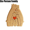 UnityPuzzle™ Wooden Bear-Shaped Family