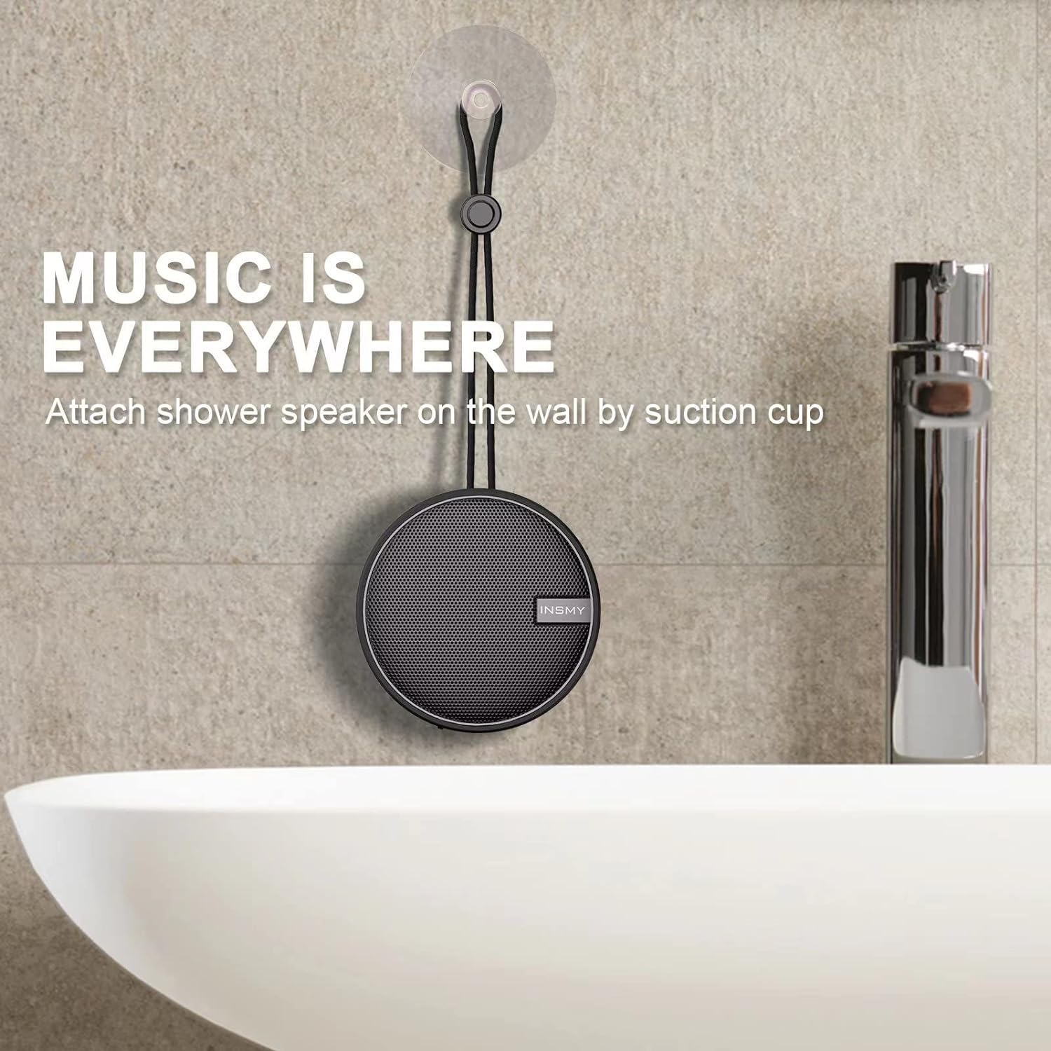 HydroSound™ - Waterproof Shower Bluetooth Speaker