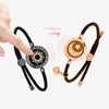 LunarLink™ Sun & Moon Touch Bracelets with Milan Rope (Black + Brown)