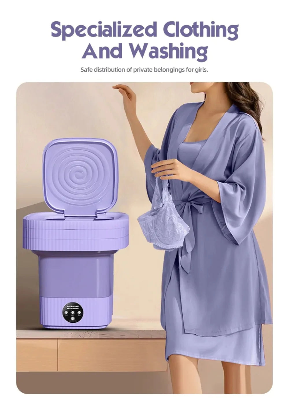 WashiFold™ - Mini Foldable Washing Machine