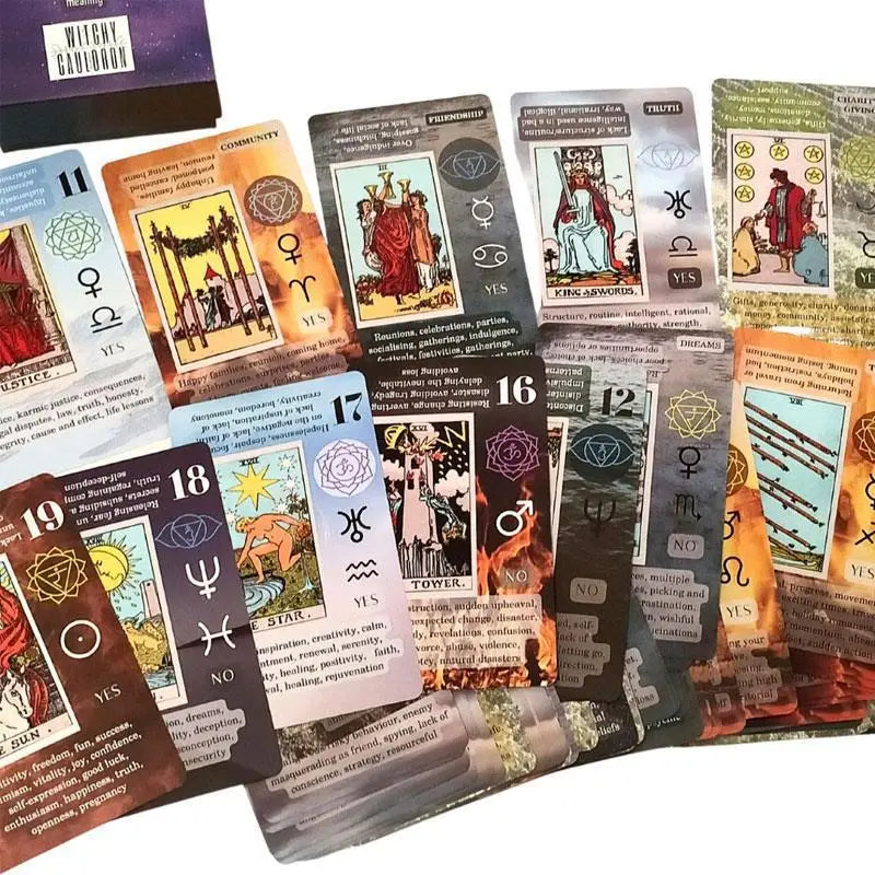 Funny Tarot Cardsnew Tarot Cards Set Mysterious Divinationfunnyboard Gamesupplies For Party Gamesfantasy Tarot Cards Pocket Size