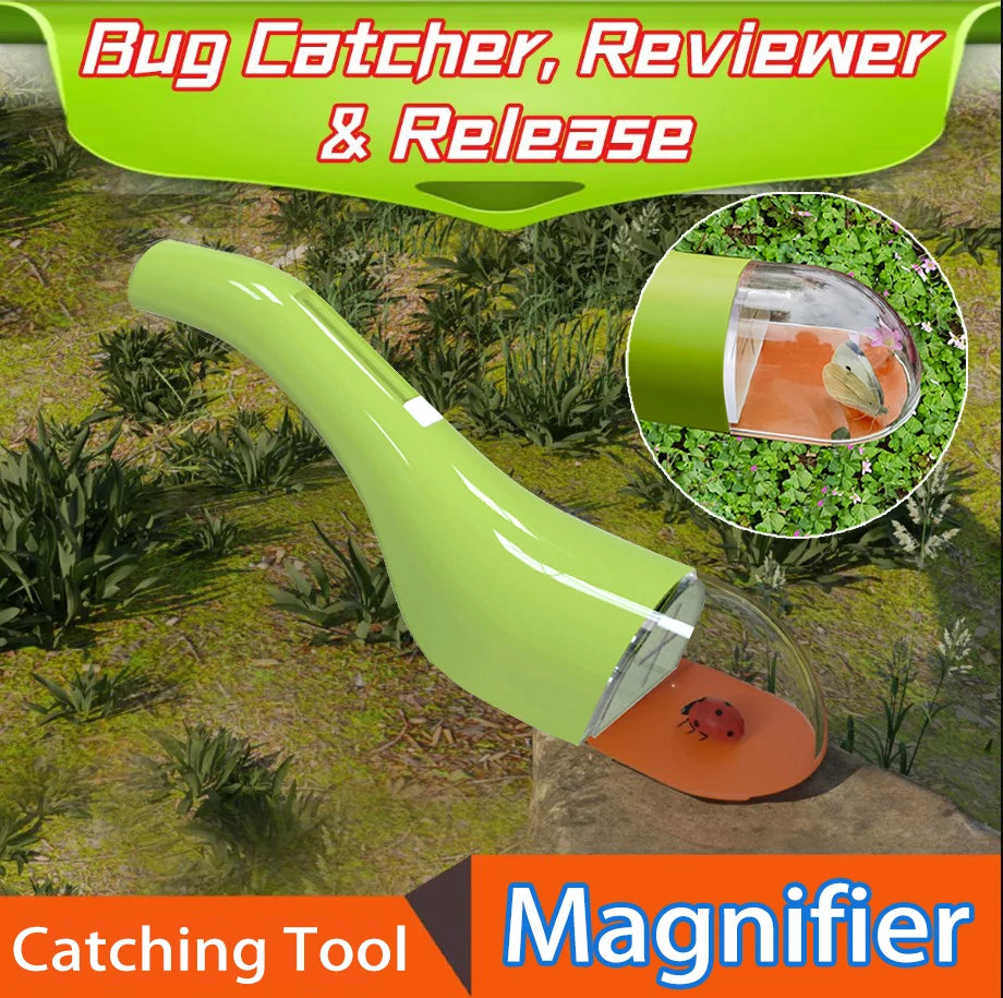 BugView ™ – Safe and Humane Bug Catcher with 5x Magnifier