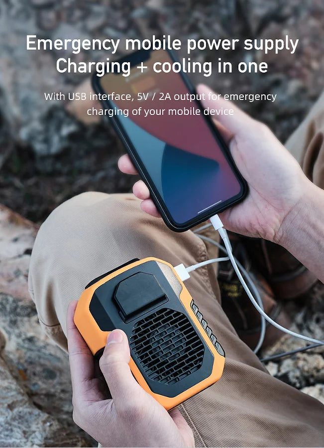 RefreshCharge™ - Portable Body/Neck Fan and Power Bank