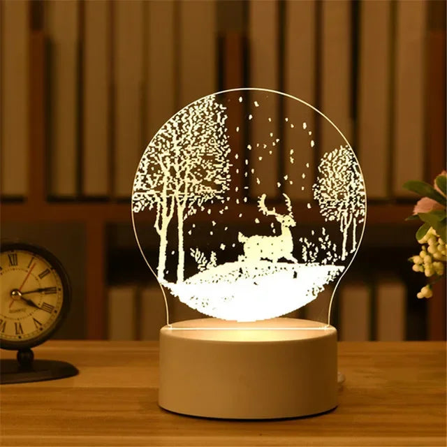 LUMEX 3D Moon Glowing Planetary Galaxy Astronaut Crystal Ball Night Lights USB LED Lamp Bedroom Decor Kids Christmas Birthday Gifts