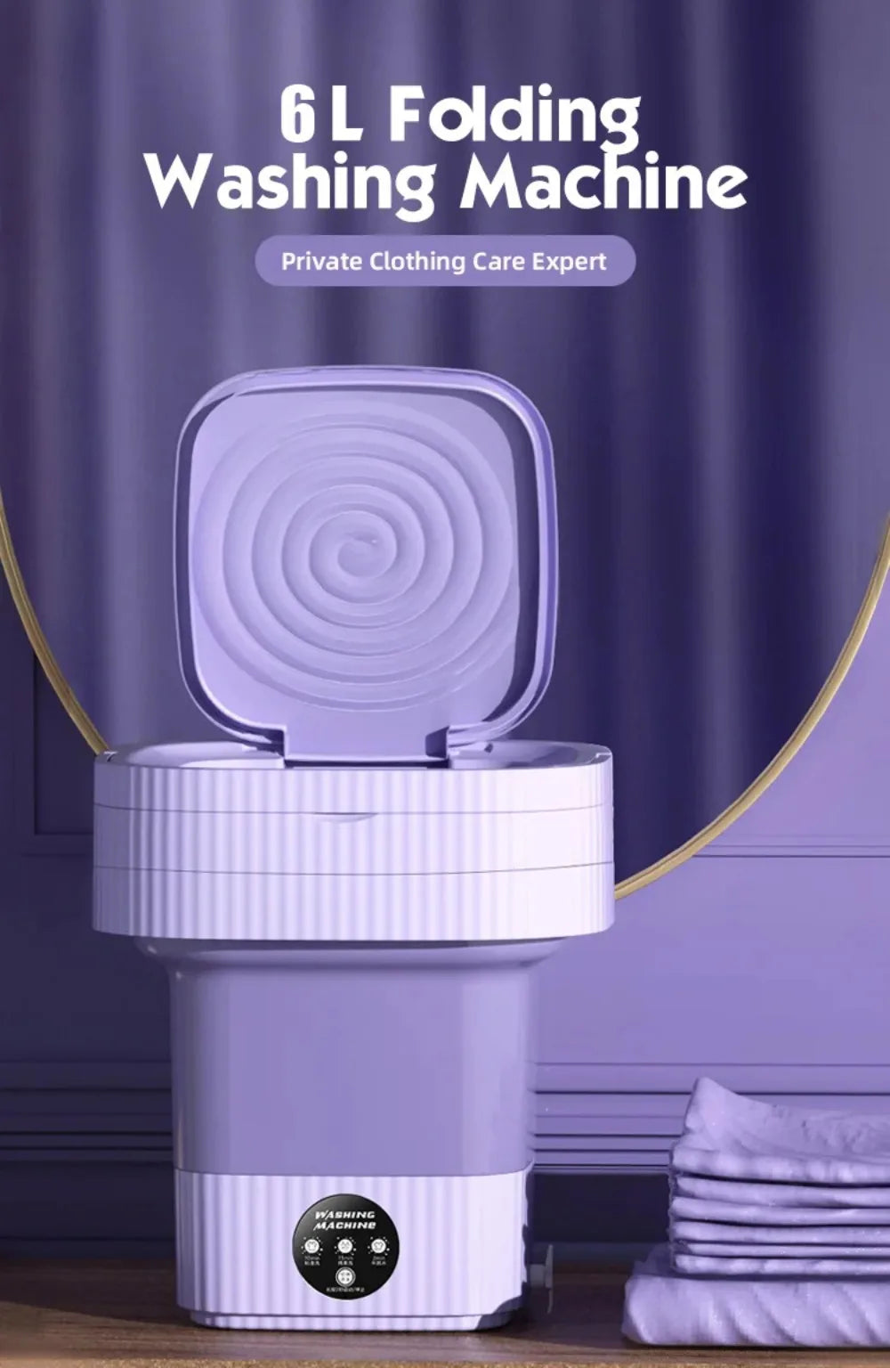 WashiFold™ - Mini Foldable Washing Machine