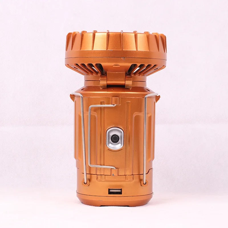AbouTool™ Solar Chargable Camping LED Light With Fan