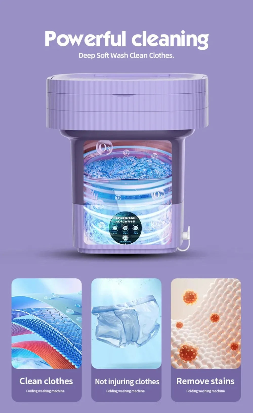 WashiFold™ - Mini Foldable Washing Machine