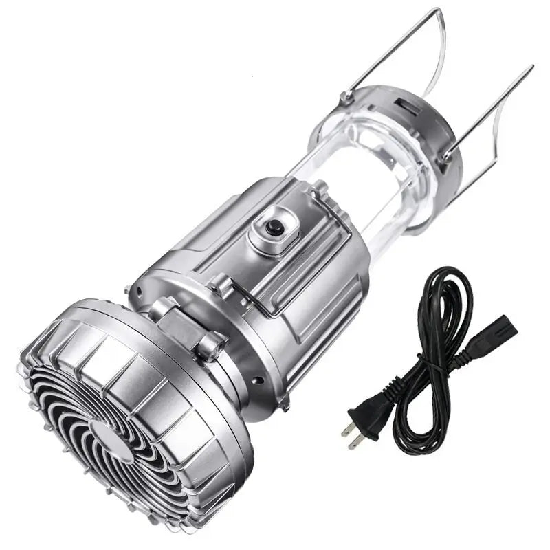 AbouTool™ Solar Chargable Camping LED Light With Fan